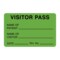 Nevs Visitor Pass - Name Of Patient/Visitor 1-15/16" x 3" VP-Green - alternate 1
